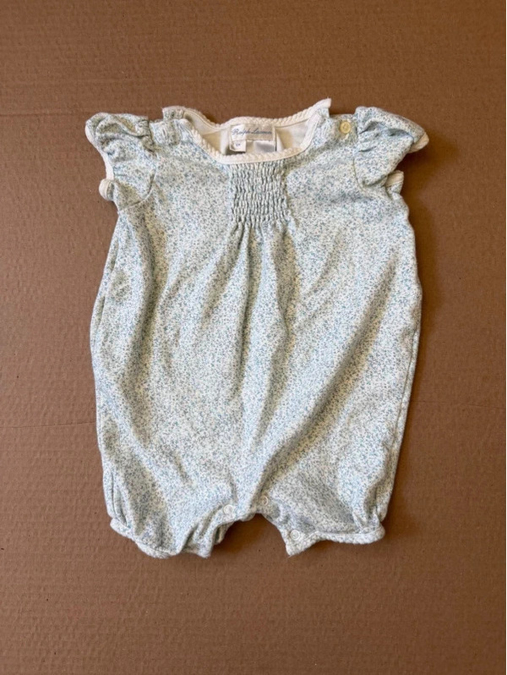 Ralph Lauren baby smocked romper